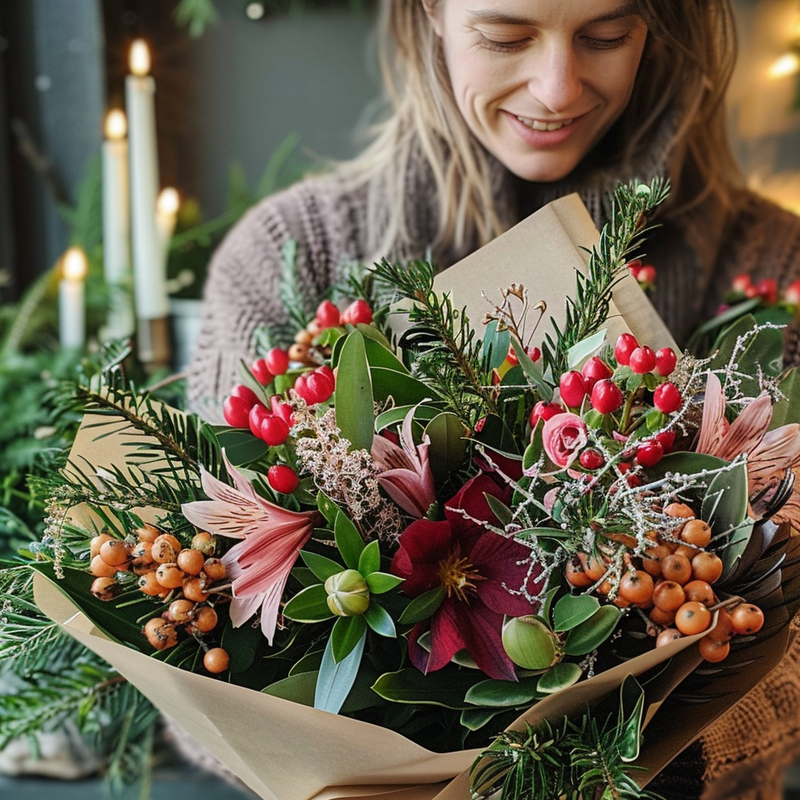 Adventskalender med blomster – 4 magiske julebuketter fra BringBlomster