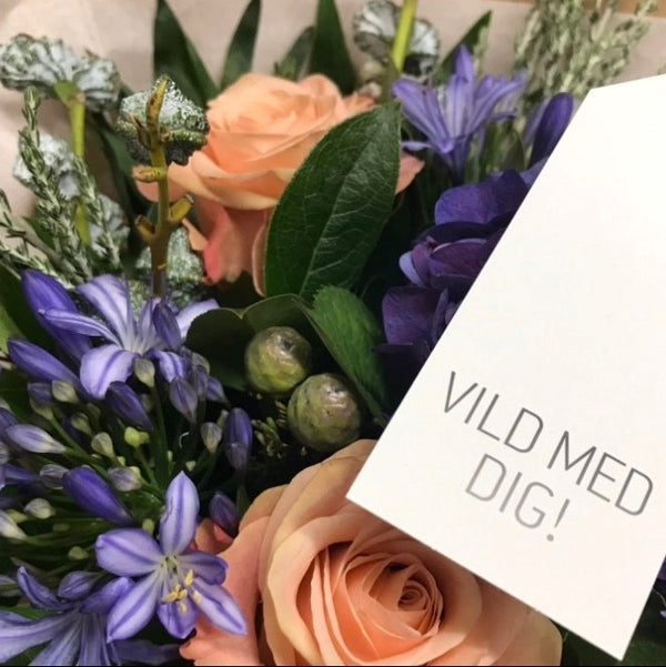 "VILD MED DIG" BUKET M. KORT